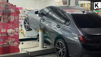 Роскошный автомобиль врезался в магазин у дома на Пхукете