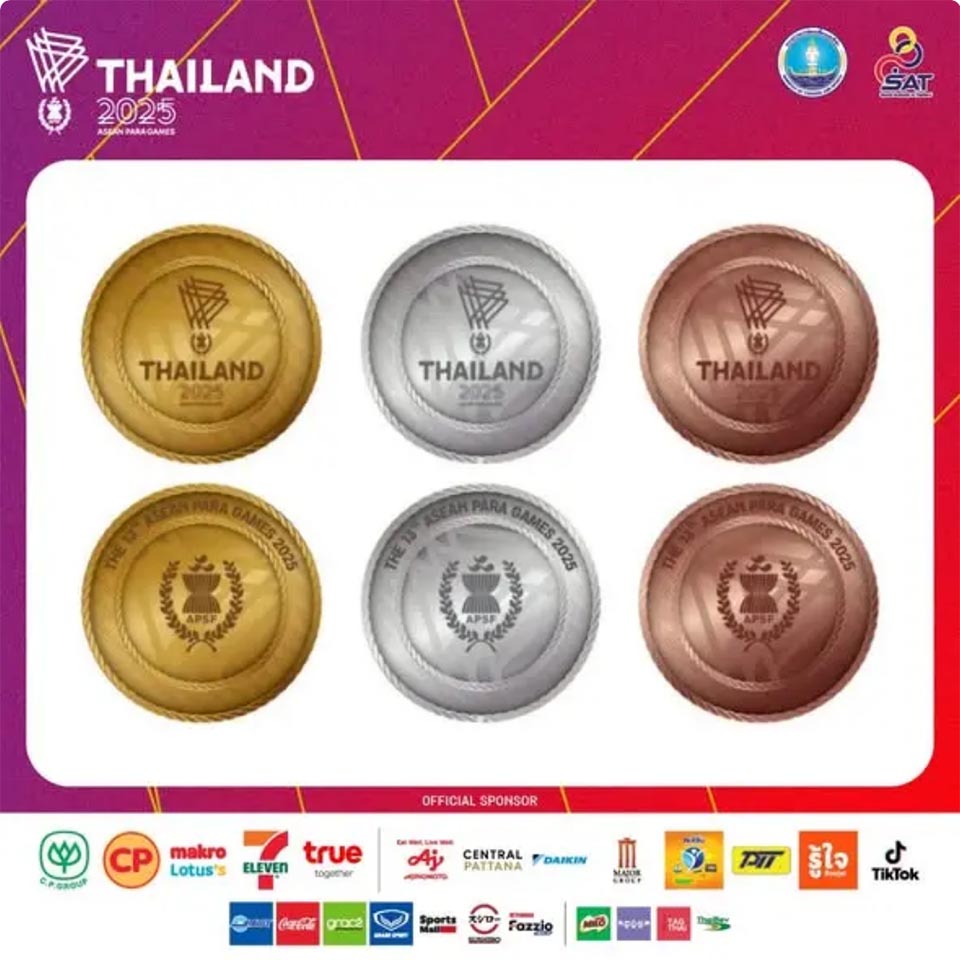 Таиланд представляет маскотов и медали для 13-х Параигр ASEAN в Наконратчасиме