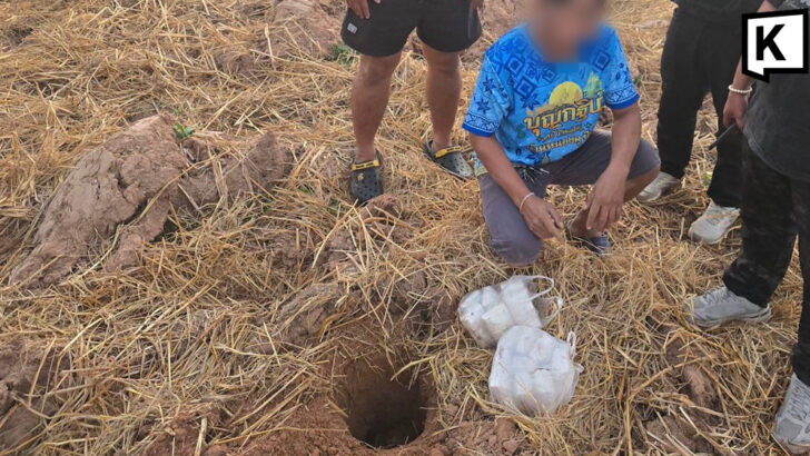 Тайские офицеры обнаружили захороненный метамфетамин, изъяли 80 800 таблеток