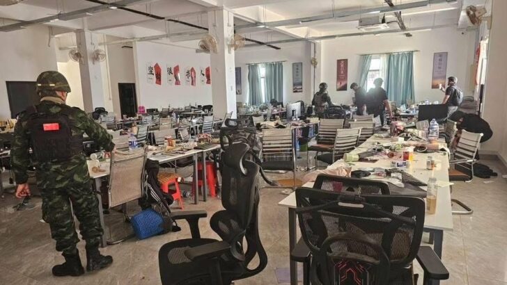 Тайские силы раскрили масштабный мошеннический хаб на границе Чонг Чом–О Смач