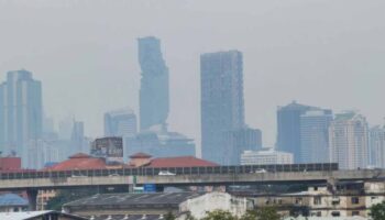 Уровни вредного смога над большей частью Таиланда