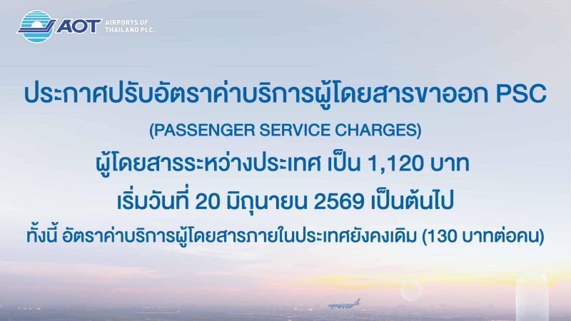 Авиабилеты из Таиланда подорожают с 20 июня ввиду повышения сбора за обслуживание пассажиров