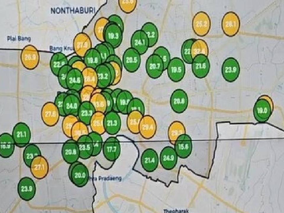 Бангкок отмечает резкое снижение загрязнения PM2.5 по мере улучшения качества воздуха по всему городу.