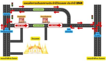 Дорогу за храмом Wat Chalong временно сделали односторонней