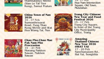 Золотой Конь 2026 освещает Таиланд в ослепительной волне празднования Китайского Нового года