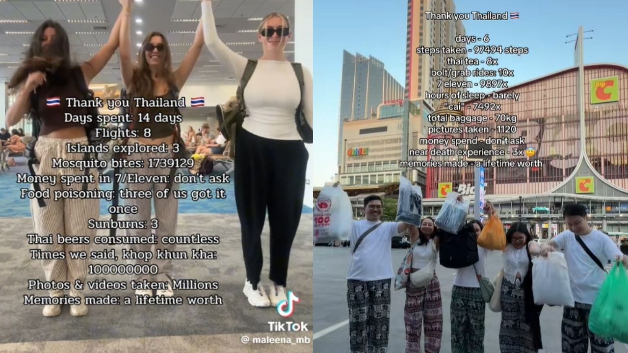 Иностранные туристы присоединяются к тренду «Спасибо, Тайланд» с юмористическими итогами отпуска