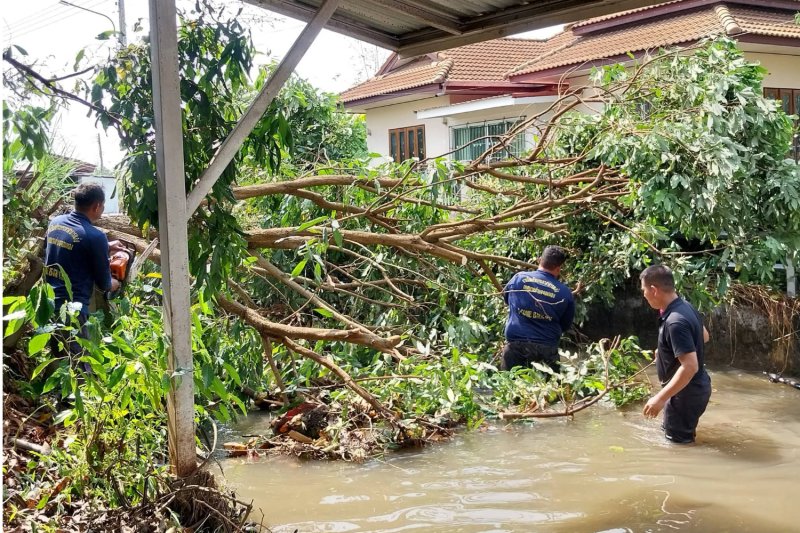 Летнее предупреждение о шторме для верхнего Таиланда и Бангкока