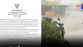 Летние штормы бичуют северный Таиланд, так как Метеорологическое управление выдает предупреждение