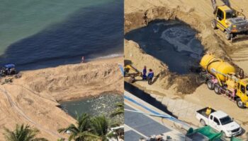 Море Джомтьен стало черным после сброса сточных вод