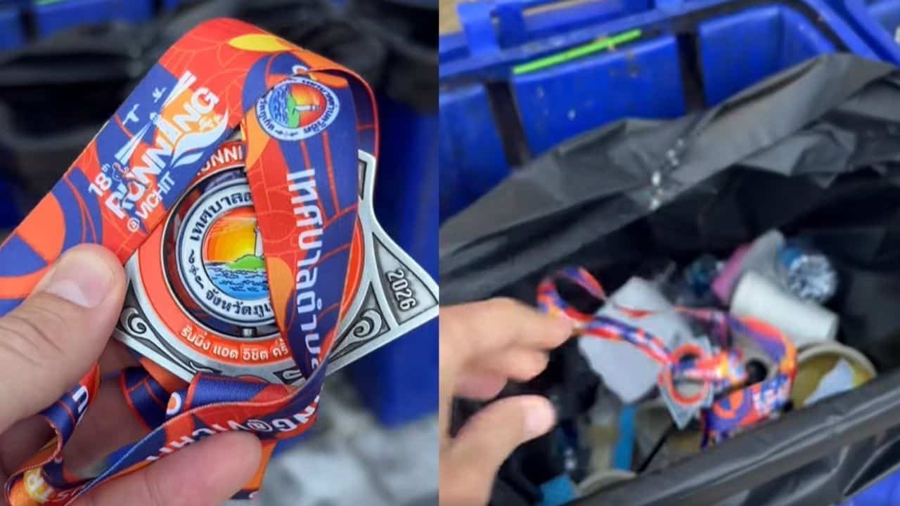 Российский бегун протестует против организатора гонки на Пхукете, выбрасывает медаль