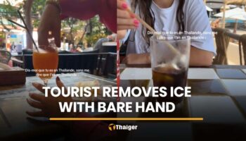 Туриста раскритиковали за то, что он удалял лед из напитка руками в Таиланде