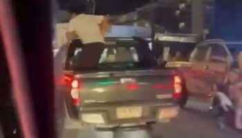 Филиппинец упал с пикапа, сталкиваясь с иностранным водителем, совершившим наезд и бегство