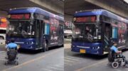Бангкокские общественные автобусы подверглись критике за отказ обслуживать пассажира с ограниченными возможностями