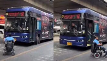 Бангкокские общественные автобусы подверглись критике за отказ обслуживать пассажира с ограниченными возможностями