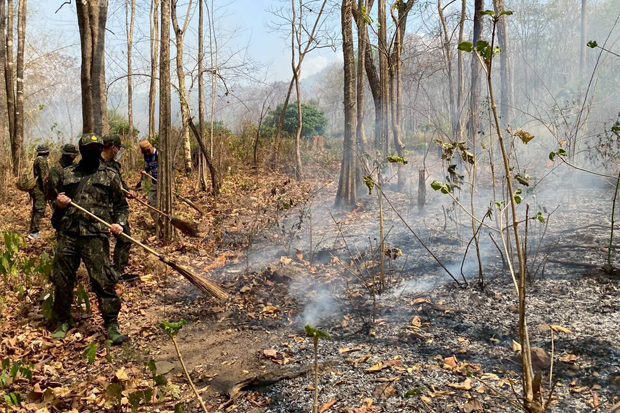 Горячие точки Чианг Мая снижаются, но риск лесных пожаров все еще высок