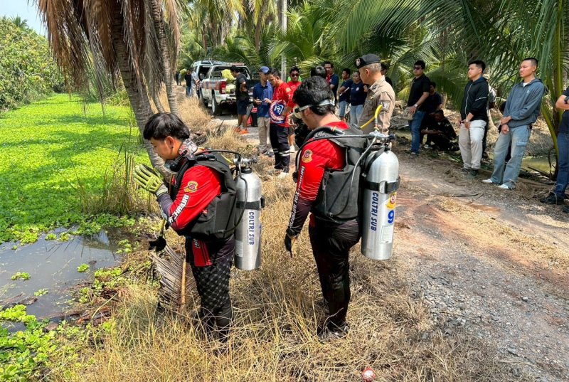 Операция по поиску проводиться после того, как китайская женщина была найдена мертвой в канале Рачабури
