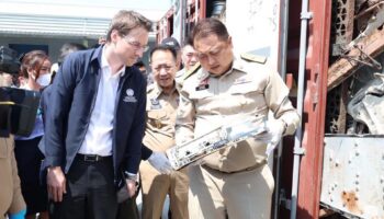 Таиланд был похвален UNODC после крупной конфискации незаконных электронных отходов в порту Лаем Чабанг