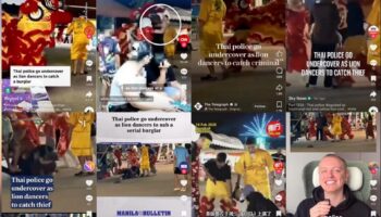 Таиландская полиция работает под прикрытием в качестве танцоров льва, получает мировое признание за креативный арест