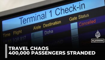 Тысячи застряли, так как конфликт на Ближнем Востоке нарушает глобальные рейсы