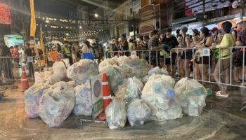 86 тонн отходов собрано с мест проведения Сонгкран в Бангкоке