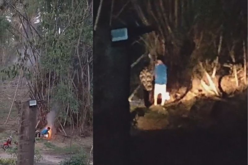 Искры костра молодежи вызывают опасения по поводу крупного пожара