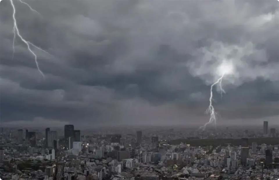 Предупреждение о погоде выдано, так как летний штормовой фронт нацелен на Таиланд до 1 мая