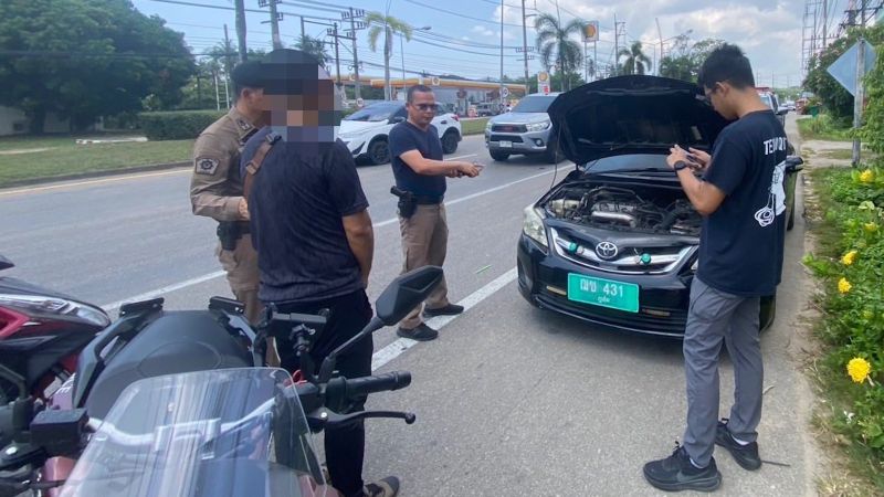 Таксиста с поддельными номерами арестовали на Пхукете