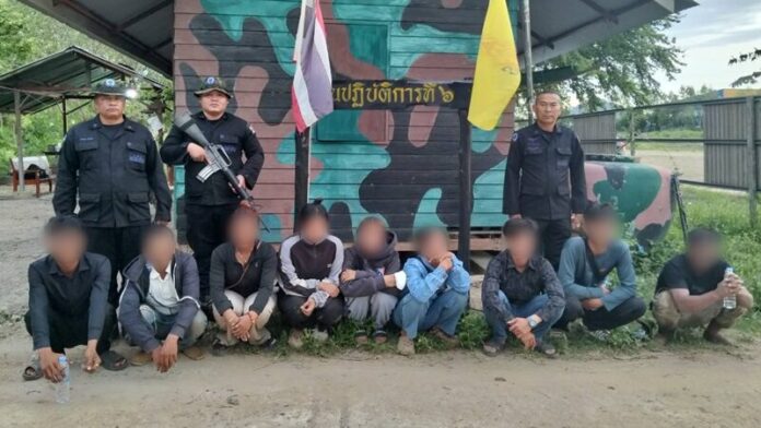 13 камбоджийских мигрантов арестованы на границе Чантхабури