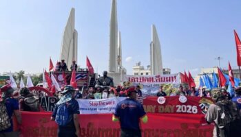 Марш в честь Дня труда в Таиланде направлен на повышение цен и неуверенность в работе