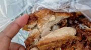 Обед из хрустящей курицы дочери, зараженный червями