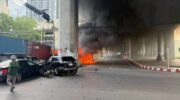 По меньшей мере 8 человек погибли в столкновении на железнодорожном переходе в Бангкоке