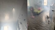 Тайская женщина страдает от сломанной ноги после того, как ракета банг фай разбилась о ее дом