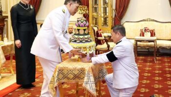 Королевская аудитория состоялась для подготовки жертвоприношений к церемонии священного дерева Бодхи