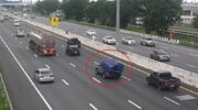 Ш screws, рассыпанные на автомагистрали, заставляют водителей искать ремонт