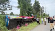 Школьный автобус из Сисакаета перевернулся в Сурине