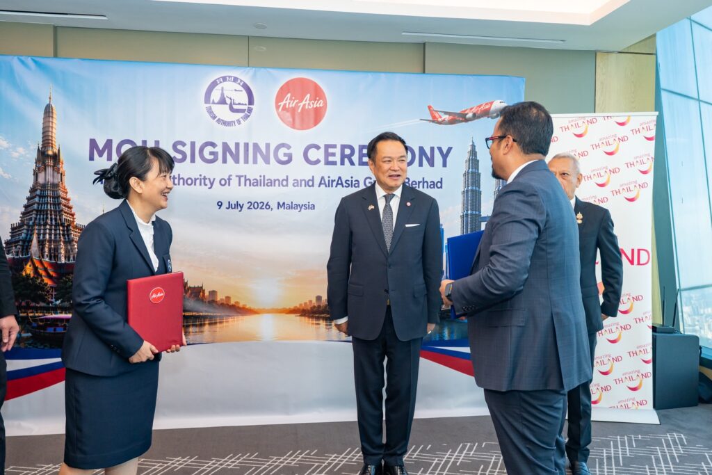 TAT и группа AirAsia подписали трехлетнее партнерство в сфере туризма